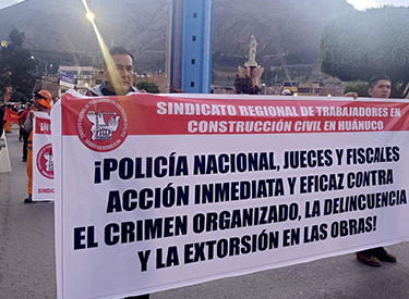 FTCCP condena cobarde atentado con explosivos al Sindicato de Huánuco